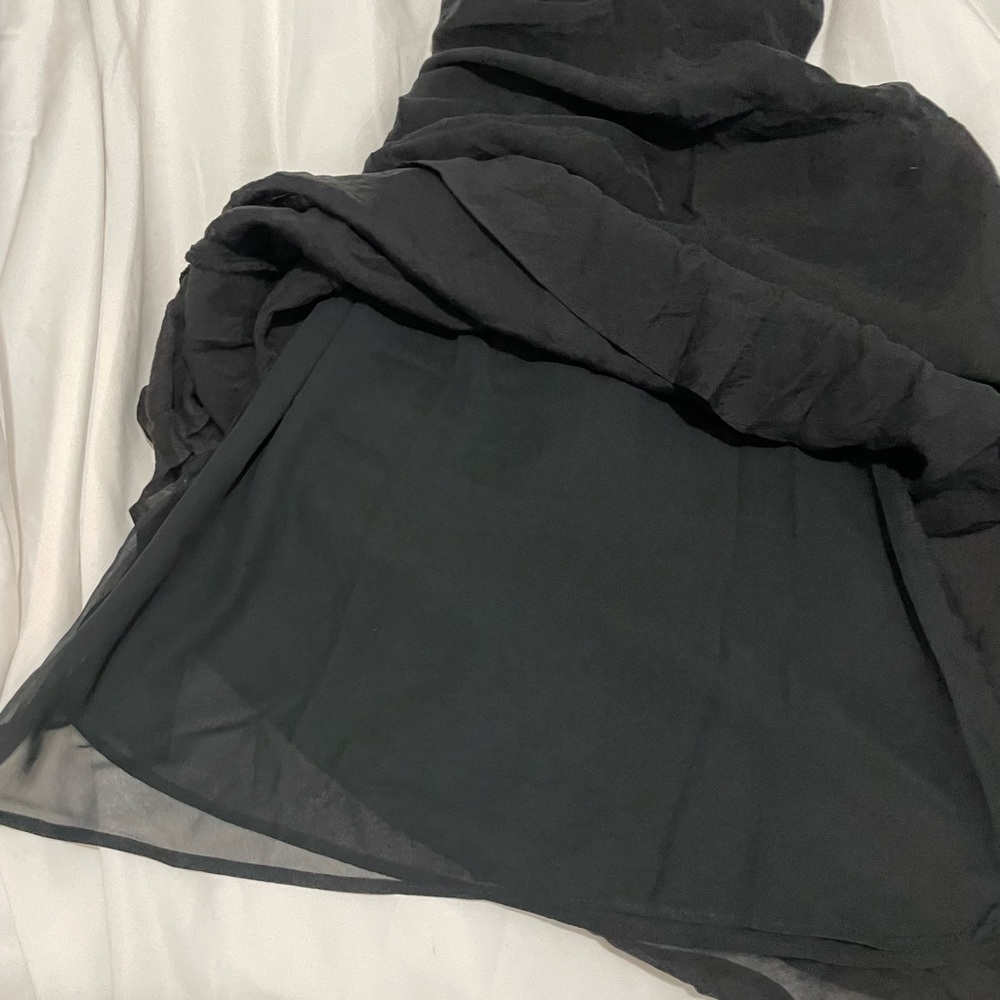 Sz S mango Vestigo black Gracy Textured Dress In a svelte, textured fabric, - Picture 10 of 15
